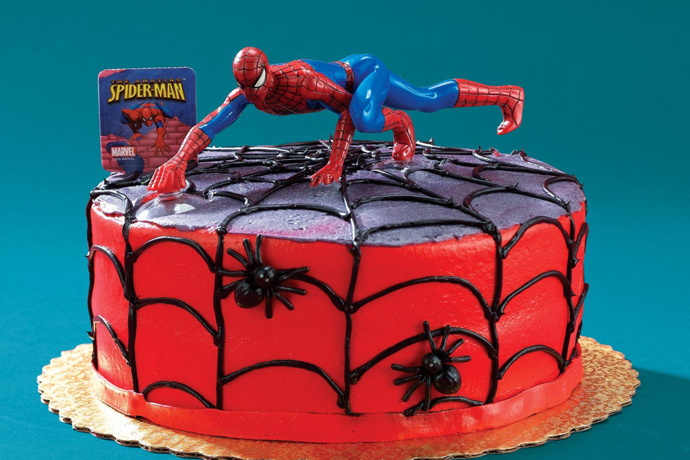 Праздничный торт с Человеком-пауком